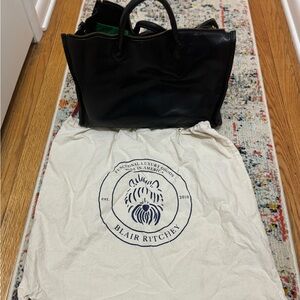 Blair Ritchey Black Leather Tote